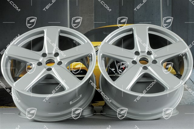 21" Cayenne Sport Classic Felgensatz, 10J x 21 ET50, in GT-Silber