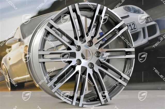 21" komplet felg Turbo III, facelift, 10J x 21 ET50, Titan