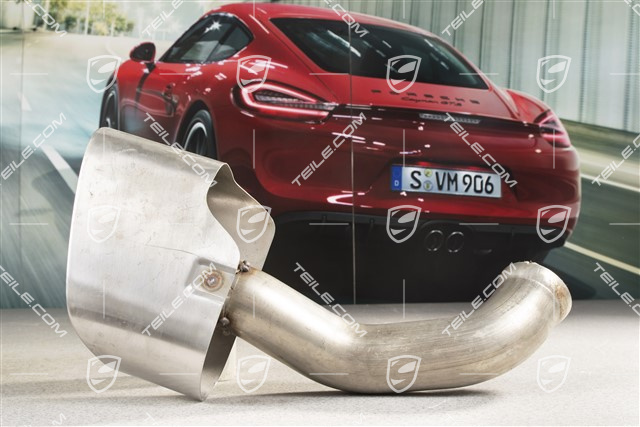 Exhaust system tail pipe, standard tailpipe, V6, R