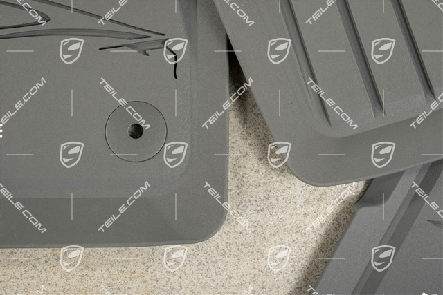 Gumowe dywaniki "na każdą pogodę", zestaw, popielaty slate gray