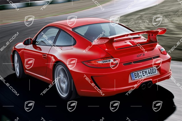 GT3 Facelift 2009- Rear spoiler, complete (engine lid + rear spoiler + 2 air scoops + lip spoiler + 2 intake grilles)