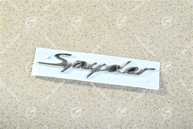 Spyder, Emblemat / napis, boczny, chromowany, R