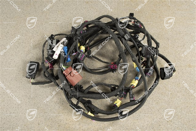 Wiring harness front bumper, Extended and crash-active pedestrian protection
