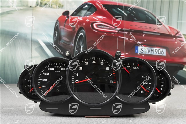 Instrument cluster / Speedometer, Rally black, GT2