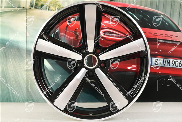 22" Felga Cayenne Exclusive Design Sport, 11,5J x 22 ET52, czarny wysoki połysk