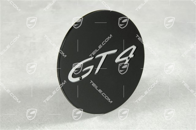 Radzierdeckel, GT4, Seidenglanz schwarz matt