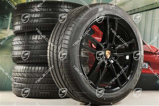20" Cayenne Coupé Sport Sommerräder Satz, Felgen 9J x 20 ET50 + 10,5J x 20 ET55 + NEUE Pirelli P Zero Sommerreifen 275/45 R20 + 305/40 R20, mit RDK-Sensoren