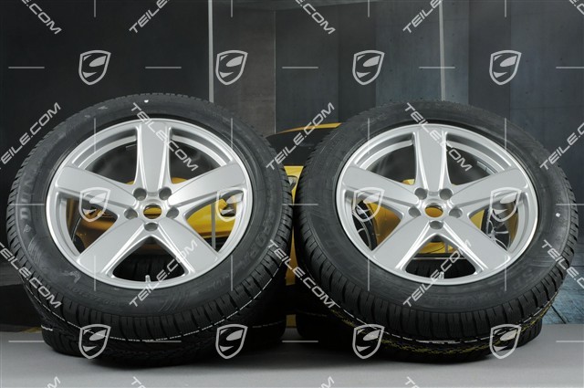 19" "Sport Classic" Winterräder Satz, Felgen 8J x 19 ET21 + 9J x 19 ET21, NEUE Dunlop Winterreifen 235/55 R19 + 255/50 R19, mit RDK-Sensoren