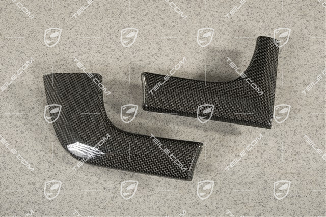 Dashboard trim moulding set / kit, Carbon, high gloss / Drivers side