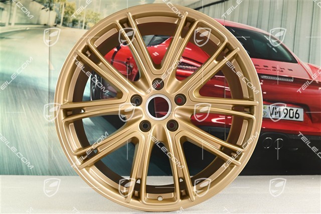 21" Felgensatz Panamera Exclusive, 9,5J x 21 ET71 + 11,5J x 21 ET69, Aurum