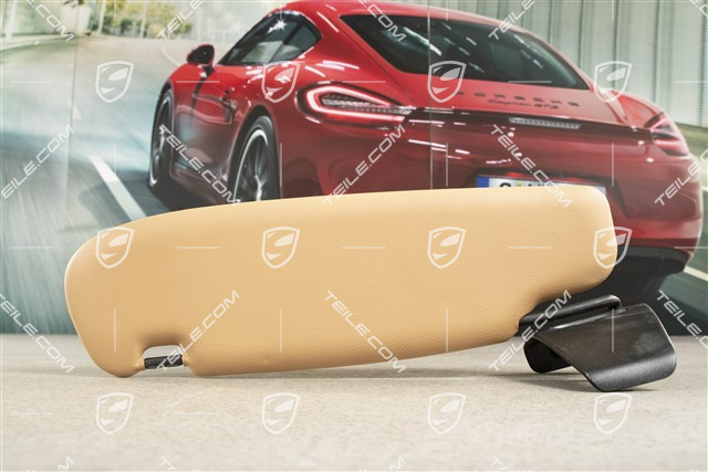 Osłona przeciwsłoneczna, Cabrio, skóropodobna, Sand beige, R
