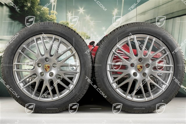 20" koła zimowe, komplet "RS Spyder Design" facelift 2014->, felgi 9J x 20 ET57 + opony zimowe Dunlop 275/45 R20, z czujnikami ciśnienia RDK