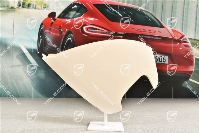 Dashboard trim side cover, Creme, L