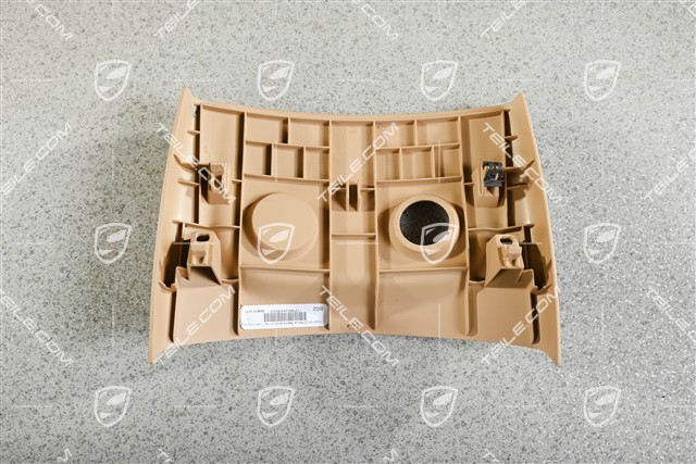 Console switch trim, single slot, Luxor beige