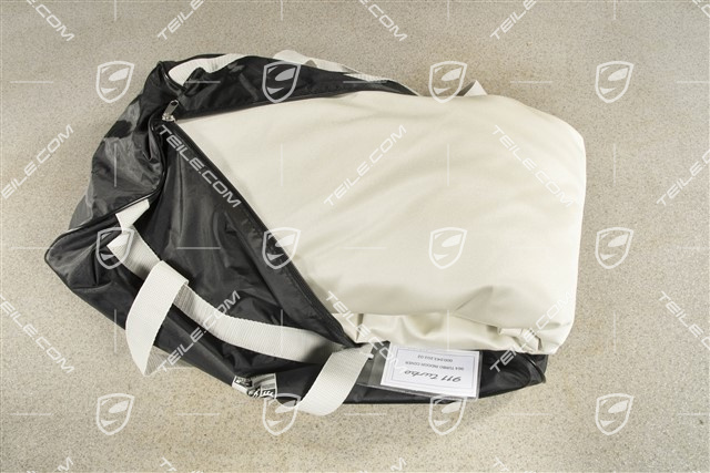 Fahrzeugabdeckung Porsche Wappen, 911 mit Spoiler & Aussenspiegel L+R