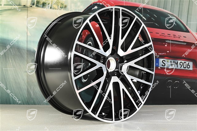 22" Felga Turbo Design, 11,5J x 22 ET61, czarny wysoki połysk