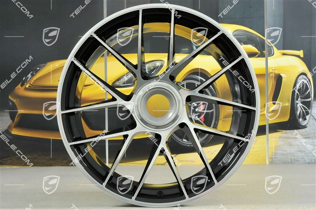 20" Felgensatz Turbo Sport III, Zentralverschluss, 9J x 20 ET51 + 11,5J x 20 ET56, schwarz