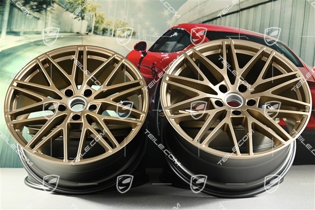 21" Felgensatz Cayenne RS Spyder Design, 11J x 21 ET49 + 9,5J x 21 ET46, neodyme