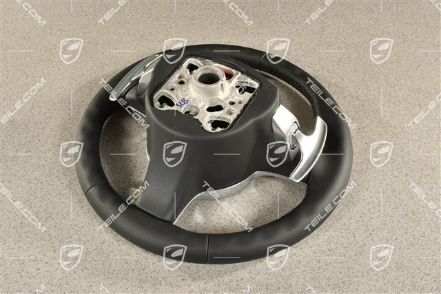 Sport Design, Steering wheel with shifting paddles (PDK) with display, Black