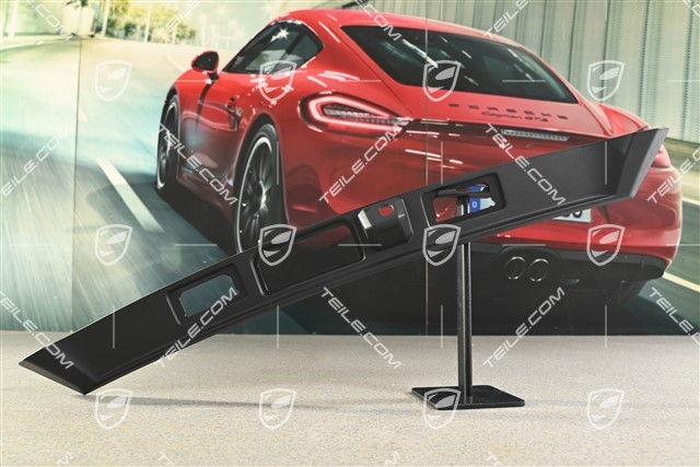 Coupe, Tailgate handle housing / license plate light housing, reverse camera, Matt Black