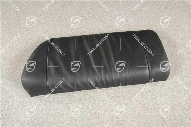 Lordosenstütze / Mittelteil, Raffleder, Schwarz, Cabrio, R