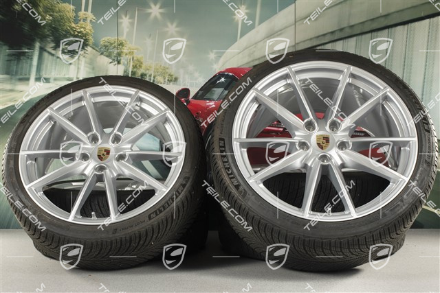 20/21-inch Carrera S winter wheel set, wheel rims 8,5J x 20 ET53 + 11J x 21 ET66 + Michelin winter tyres 245/35 R20 + 295/30 R21, with TPMS