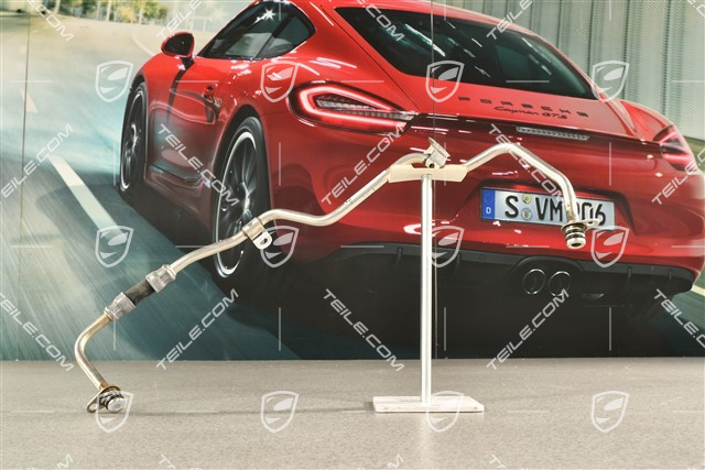 Turbocharger oil circuit supply line