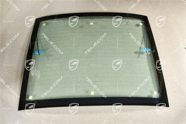 Rear window with hole for rear wiper arm, Targa
