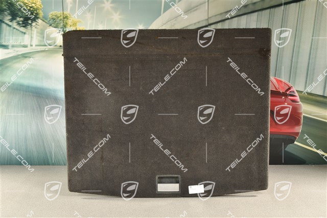 Kofferraumabdeckung, Tuftingvelours, Schwarz