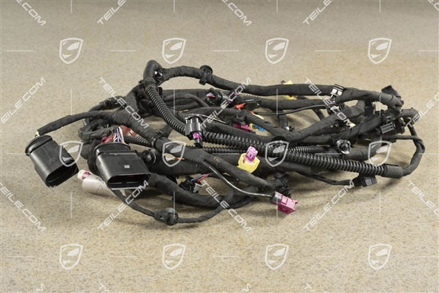 Wiring harness front bumper, Extended and crash-active pedestrian protection