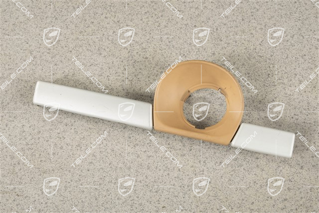 Blende, Zündanlassschalter, Alu-satiniert/Sandbeige