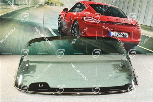 Heckscheibe mit Dichtung, Targa, mit Heckscheibenwischer
