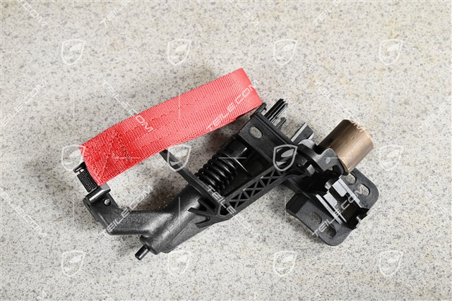 Spyder, Innenbetaetigung / Türöffner mit Zugriemen, Indischrot, R