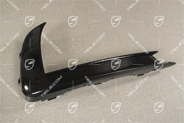 GTS / Sport Design, Front bumper lateral trim cover, Black, L