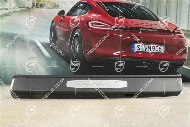 Blende, Einstiegleiste, Cayman S, Schwarz, L