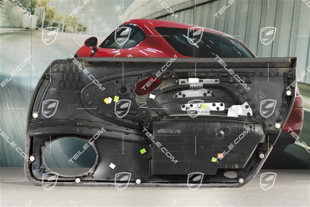 Türverkleidung mit Airbagblende, Klangpaket, Leder, Spacegrau, L