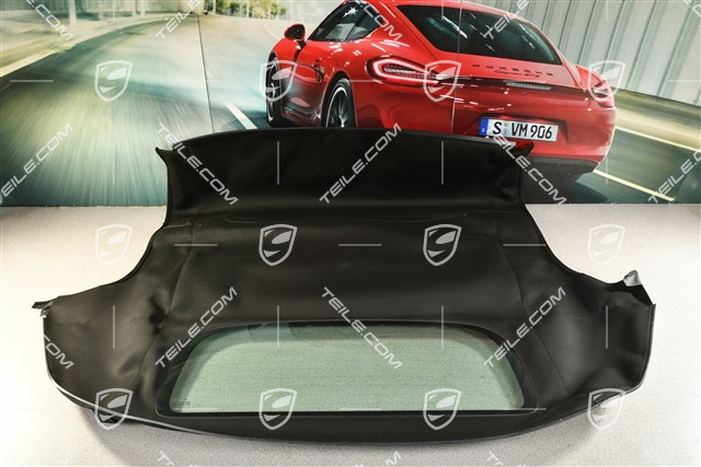 Verdeckbezug cabrio, "25 Jahre Boxster" Jubiläumversion, schwarz