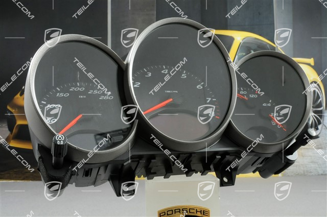 Instrument cluster complete, volcano grey, 5-speed/6-speed manual transmission