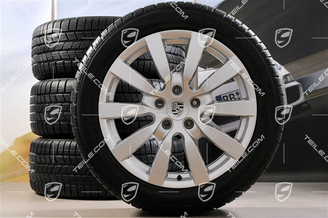 20" Winterräder Satz "Cayenne SportDesign II" Facelift 2014->, Felgen 9J x 20 ET57 + Dunlop Winterreifen 275/45 R20, mit RDK-Sensoren 20" Winterräder Satz "Cayenne SportDesign II" Facelift 2014->, Felgen 9J x 20 ET57 + Dunlop Winterreifen 275/45 R20, mit RDK-Sensoren