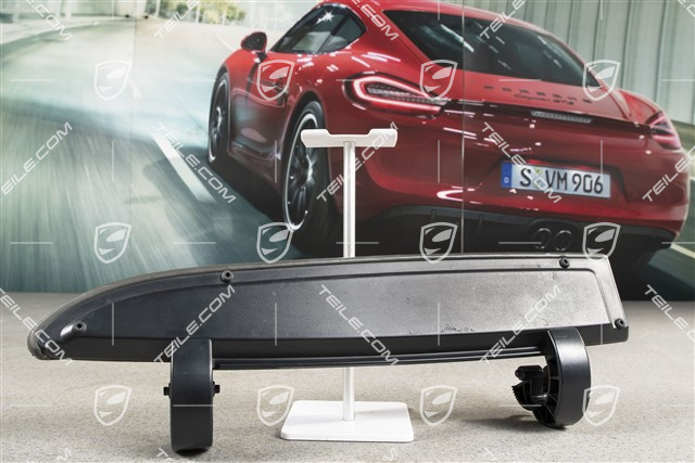 Deckel, Ablagefach, Leder, Steingrau/steingrau, L