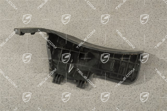 Rubber lip sill cover, rear, black, R