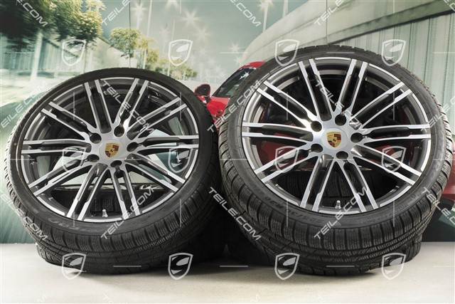 20-inch winter wheels set "Turbo", rims 8,5J x 20 ET51 + 11J x 20 ET56 + Pirelli winter tires 245/35 R20 + 295/30 R20, with TPM