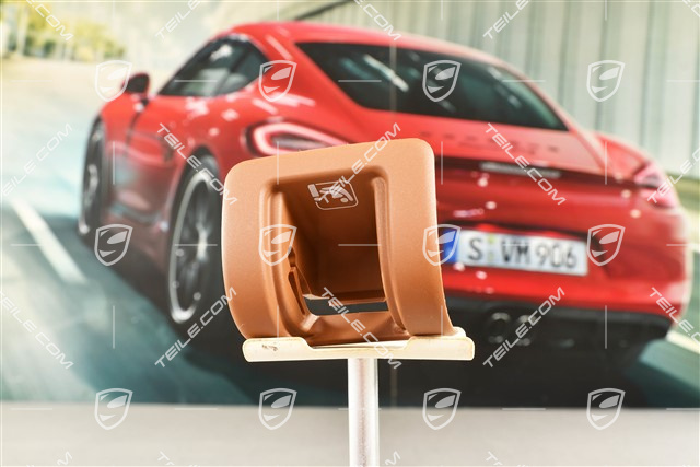 Abdeckung für Isofix-Halterung einen Kindersitz, Cohibabraun, L=R