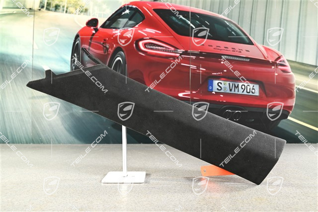Tapicerka słupka-A, Mikrofibra czarna, Coupe, L
