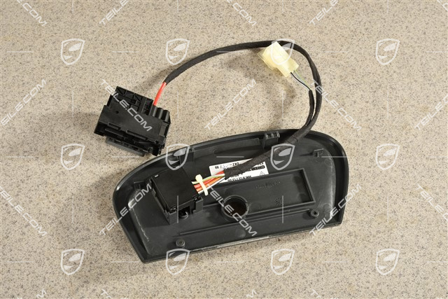 Seat switch, Leather, Black, L