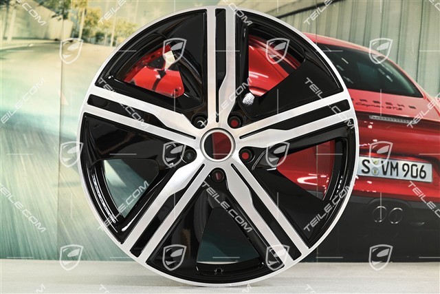 22" Felge Macan Exclusive Design, 9J x 22 ET29, schwarz hochglanz, links