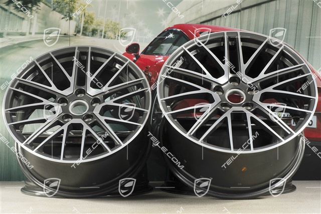 20+21" Felgensatz Turbo V, Felgen: vorne 8,5J x 20 ET40 + hinten 11J x 21 ET66