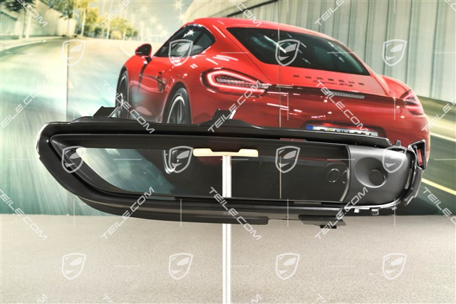 Front bumper, side ventilation grille, lower, Black matte, L