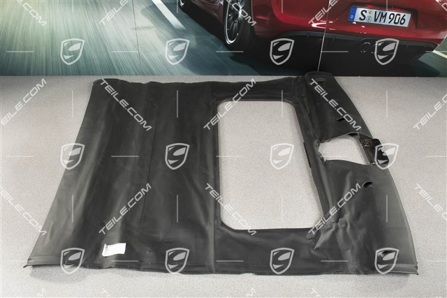 Dachverkleidung, coupé mit Schiebedach, Leder, schwarz