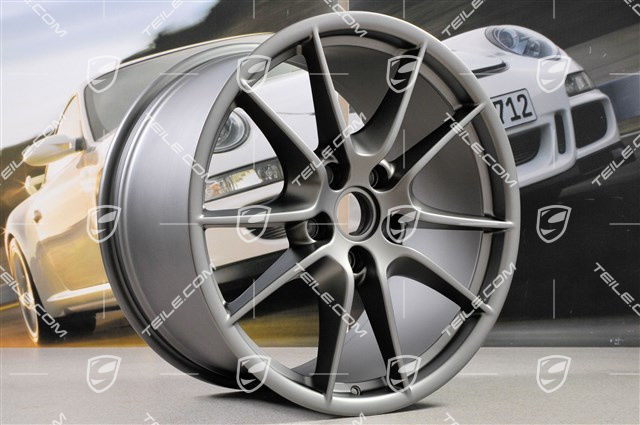 20" Komplet felg Carrera S (III), 8,5J x 20 RT51 + 11J x 20 ET70, platynowy-satyna